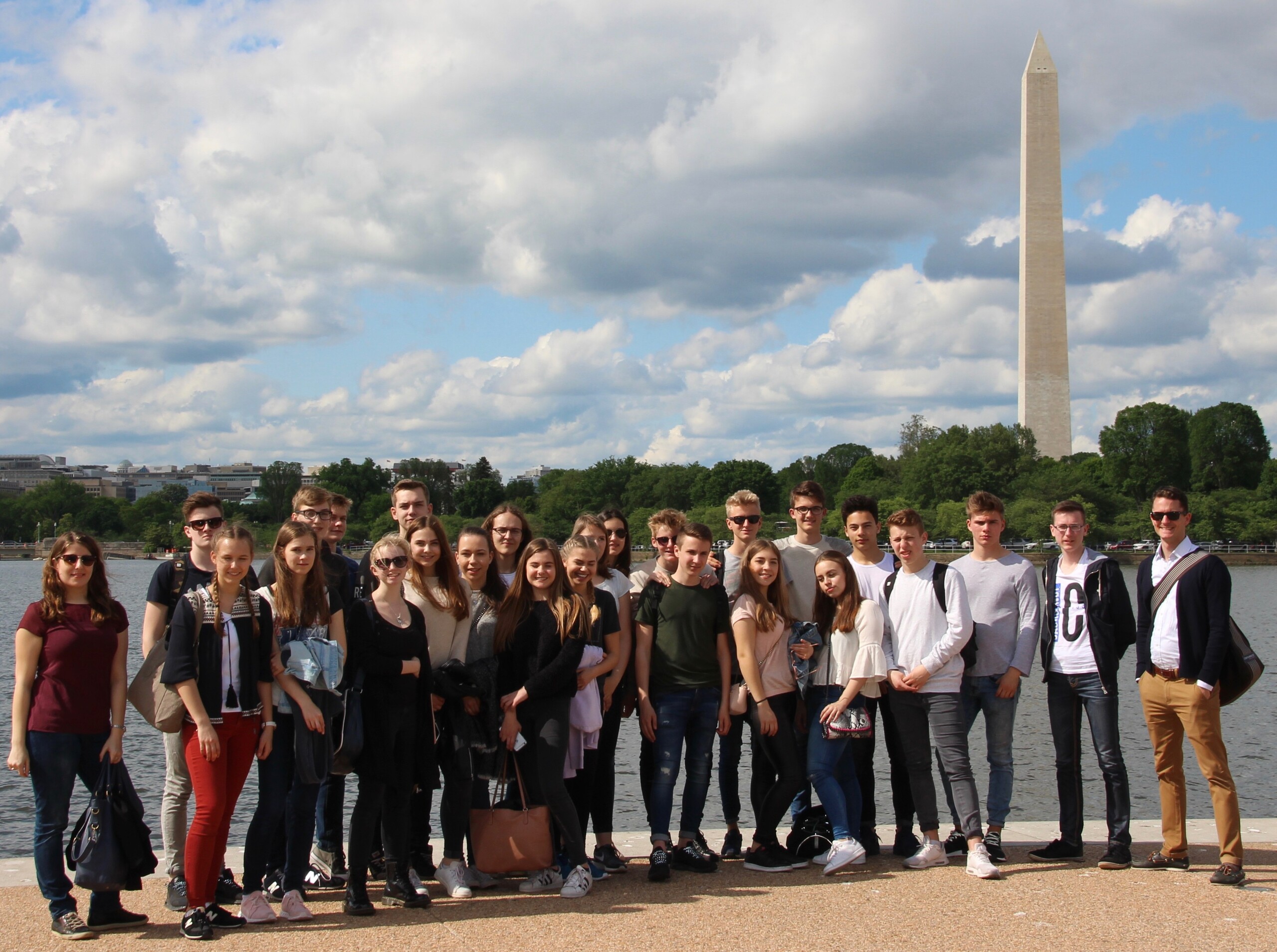Die MUN-Teilnehmer in Washington D.C.